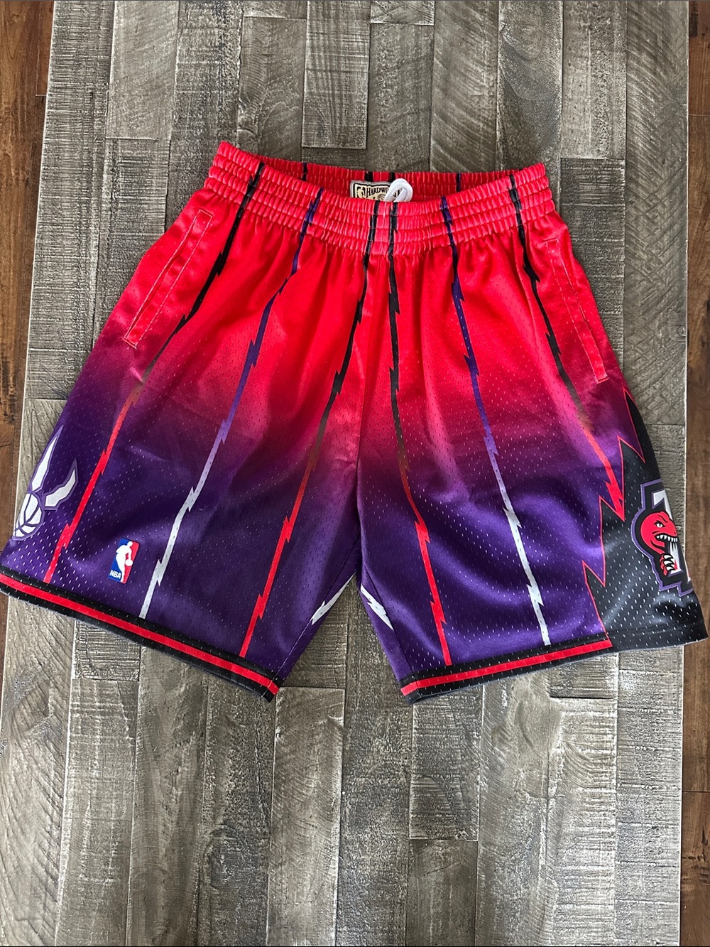 NBA Hardwood Classics Red and Purple Basketball Shorts
